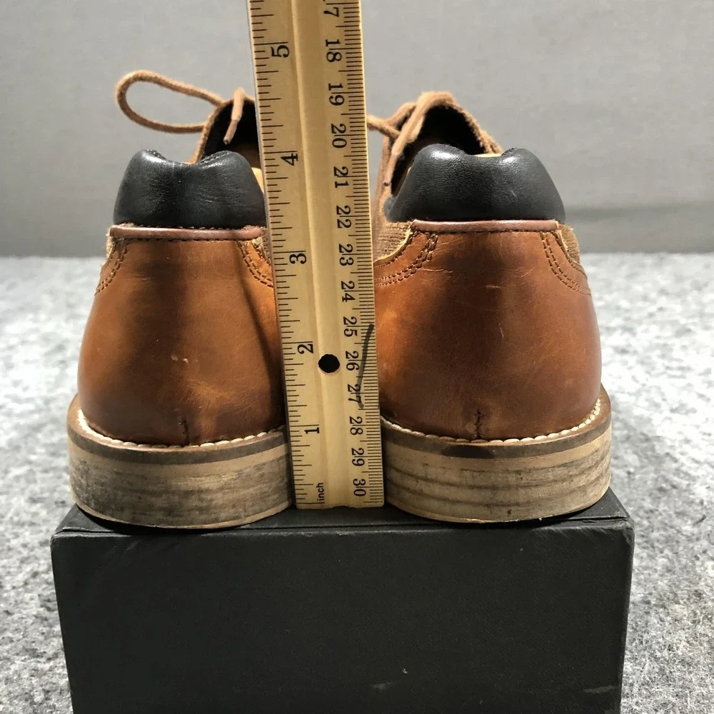 Bullboxer Shoes Mens 10 Brown Leather Derby Handmade Portugal Lace Up Dress